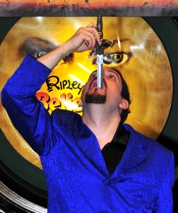 Travis in Gatlinburg - Sword Swallowing