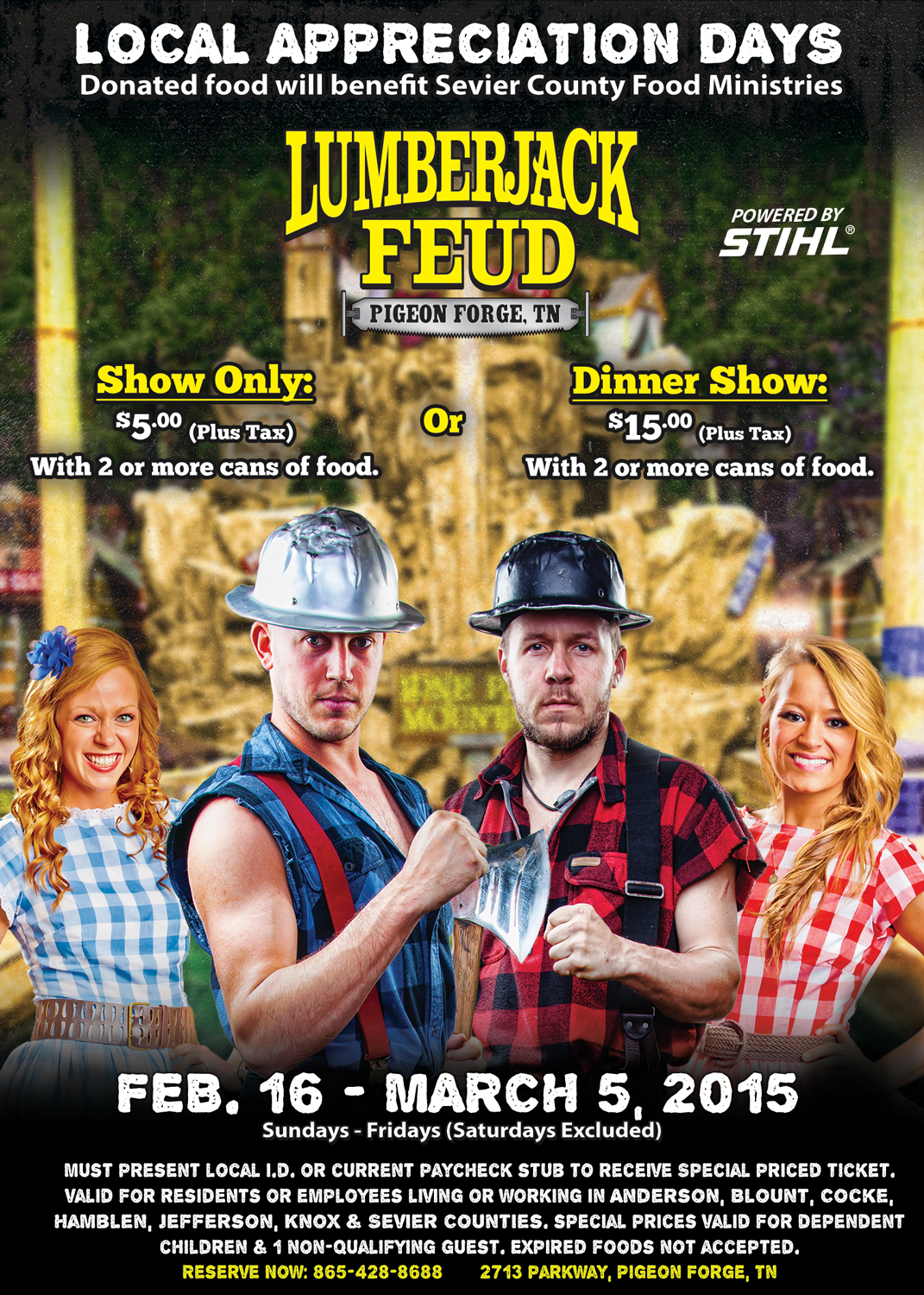 Lumberjack Feud Local Appreciation Days REVISED Hometown Sevier