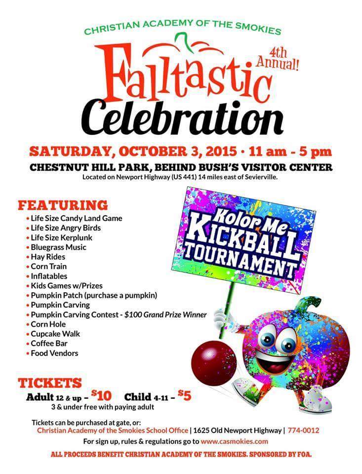 4th Annual Falltastic Celebration - Christian Academy of the Smokies ...