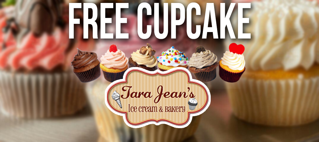 Free Cupcake from Tara Jean’s Ice Cream & Bakery