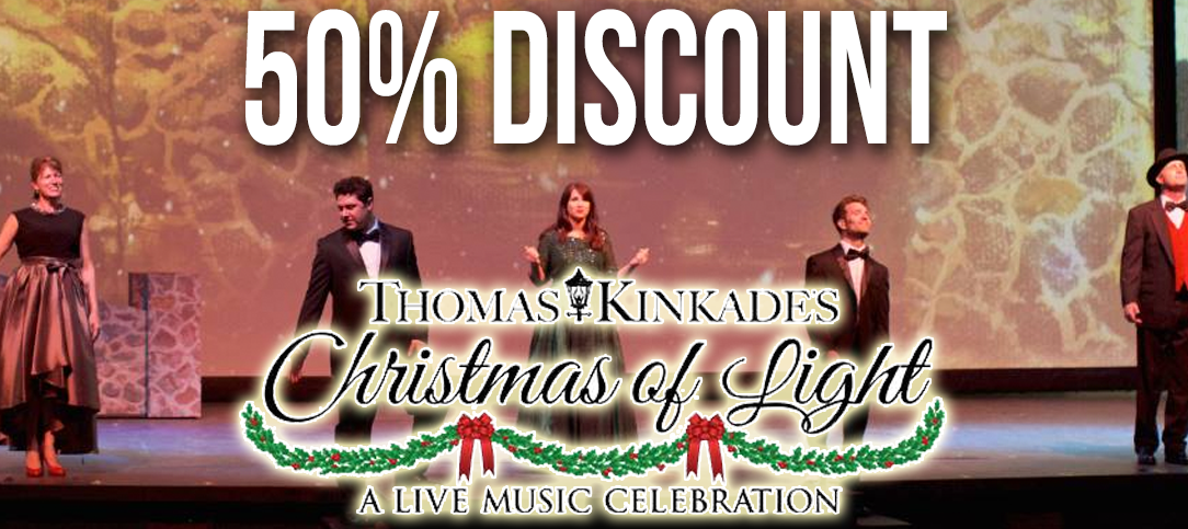 50% Discount at Thomas Kinkade’s Christmas of Light