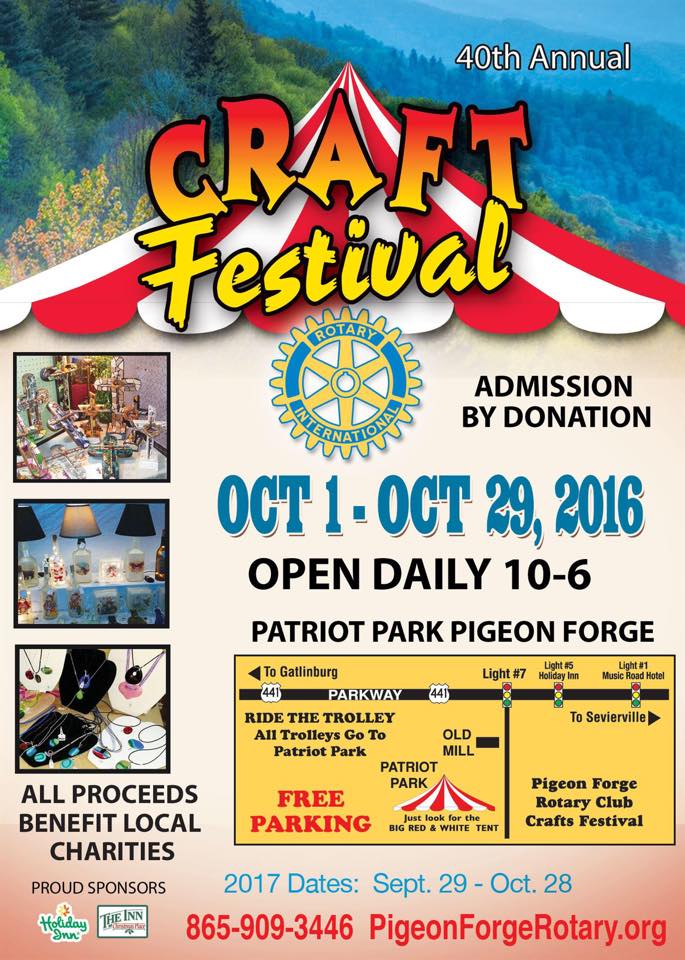 40th Annual Rotary Craft Festival at Patriot Park Hometown Sevier
