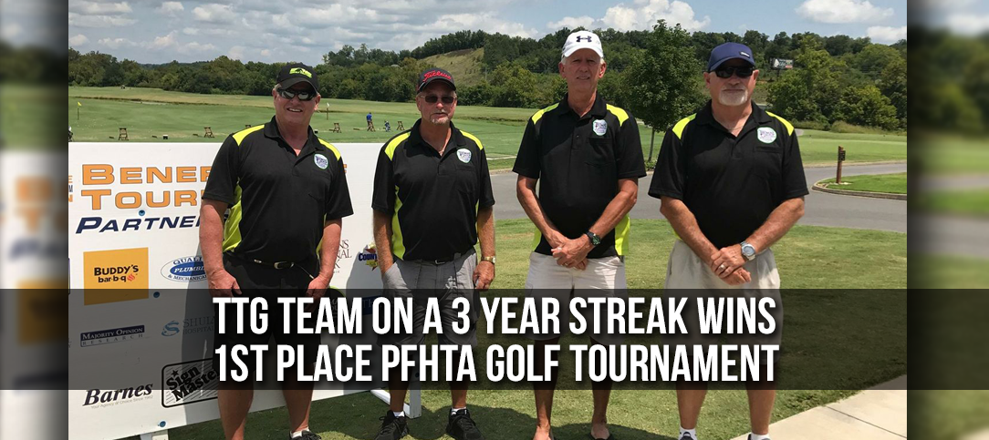 The Thomas Group Team wins 1st Flight of the PFHTA Golf Tournament for 3rd Straight Year