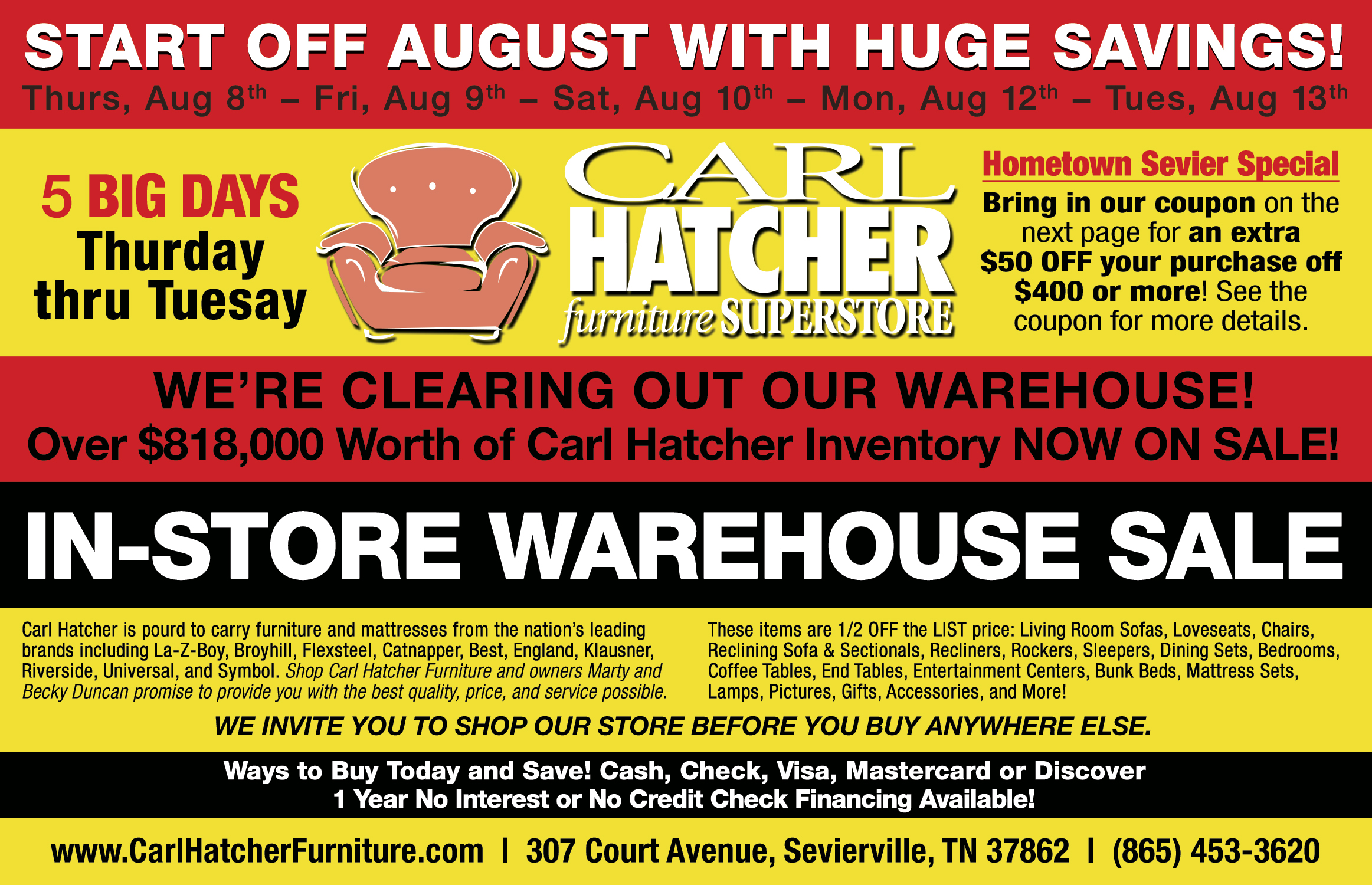 Carl Hatcher Hts Full Page Ad Back To School 2019 Revised