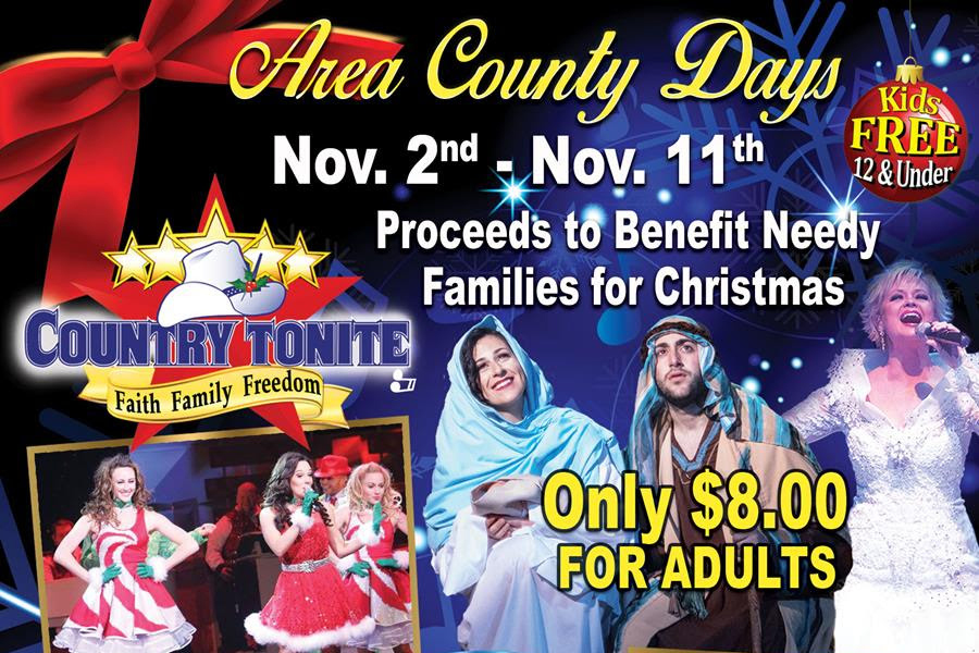 Country Tonite Area County Days Special – November 2nd – 11th