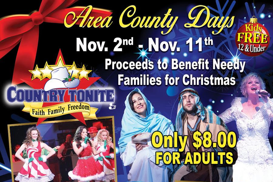 Country Tonite Area County Days Special – November 2nd – 11th