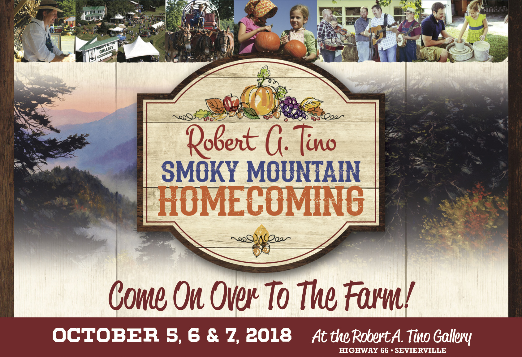 Robert A Tino Smoky Mountain Festival October 5, 6, & 7