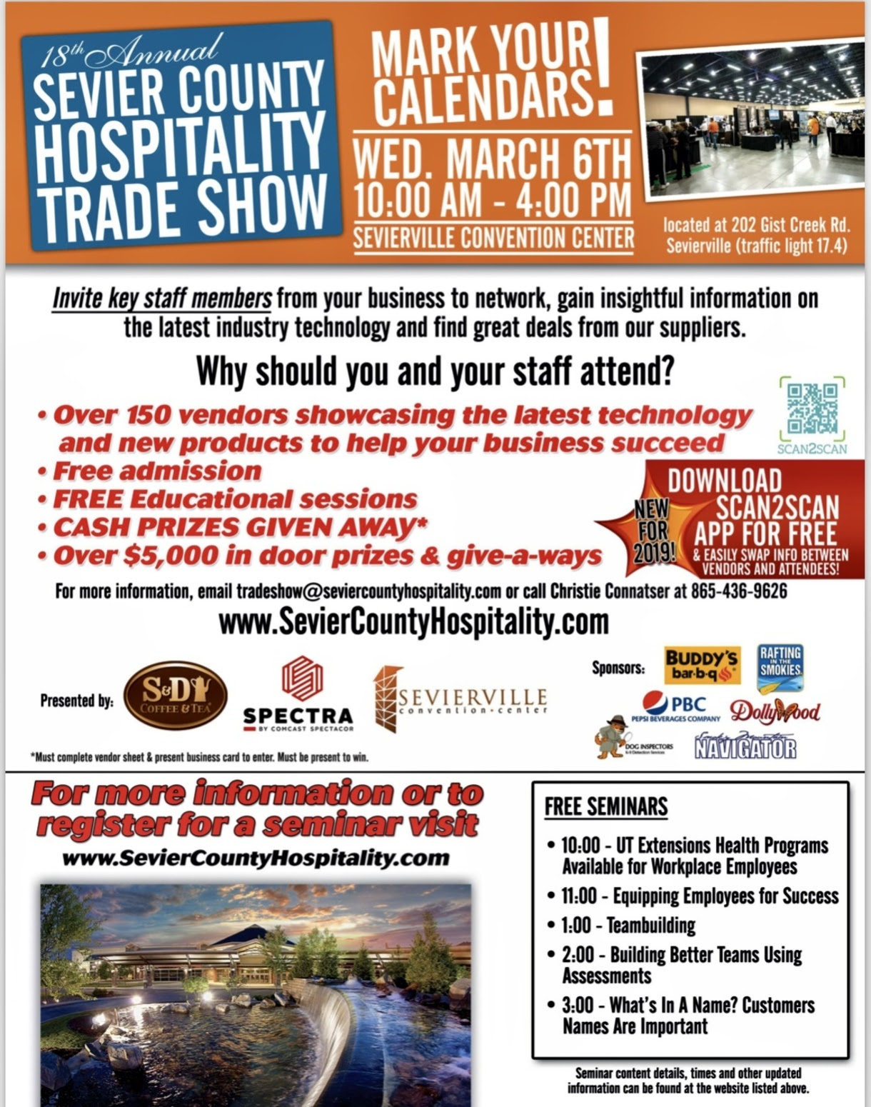 18th Annual Sevier County Hospitality Trade Show March 6th Hometown