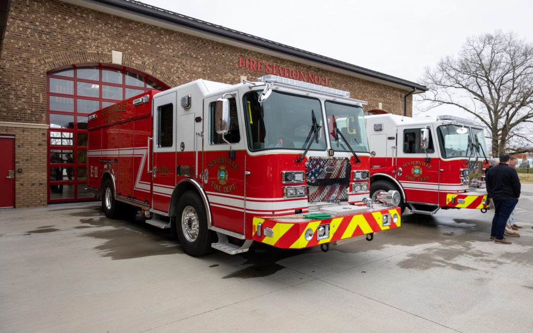 Sevierville Fire Department Christens New Fire Engines
